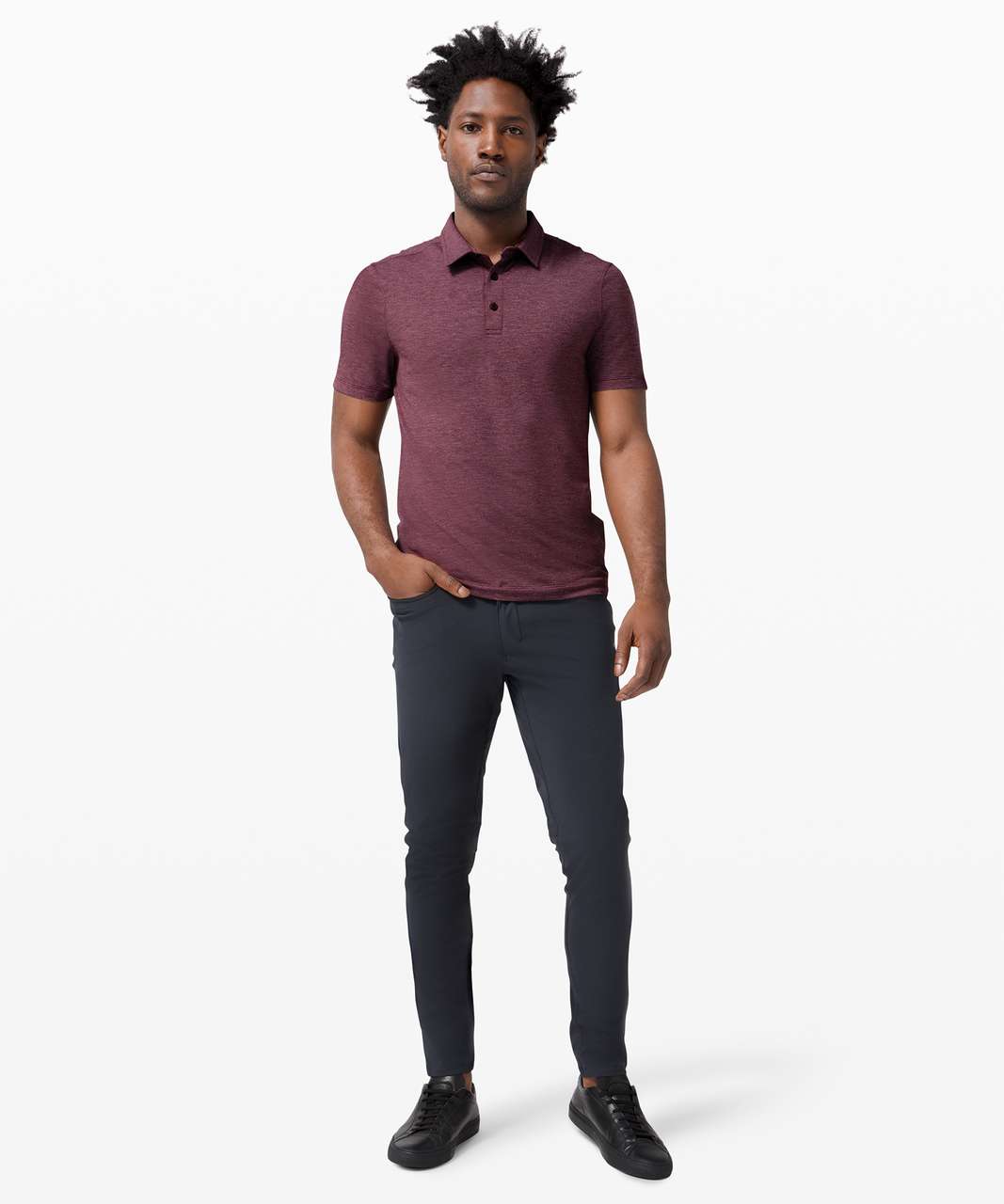 Lululemon Evolution Polo - Heathered Cassis