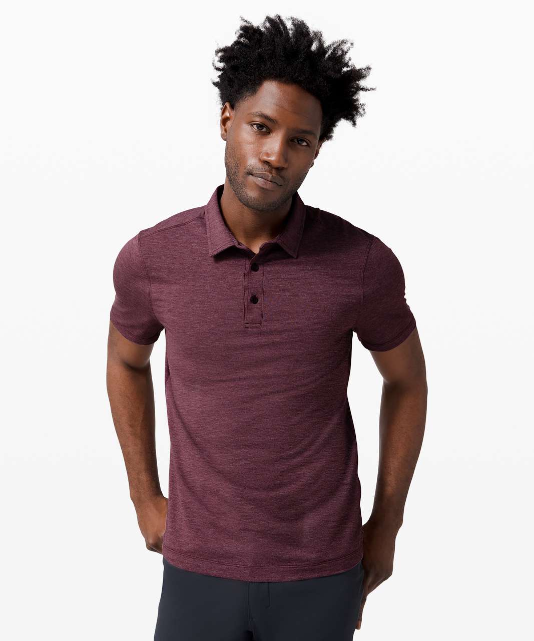 Lululemon Evolution Polo - Heathered Cassis