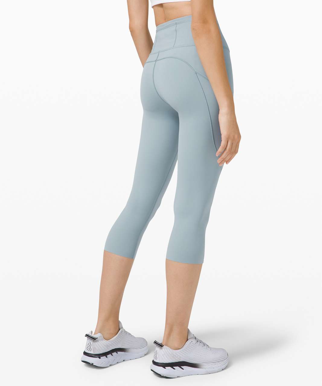 Brand New Lululemon Fast Free HR Crop 23” Nulux Size 12 Symphony Blue.