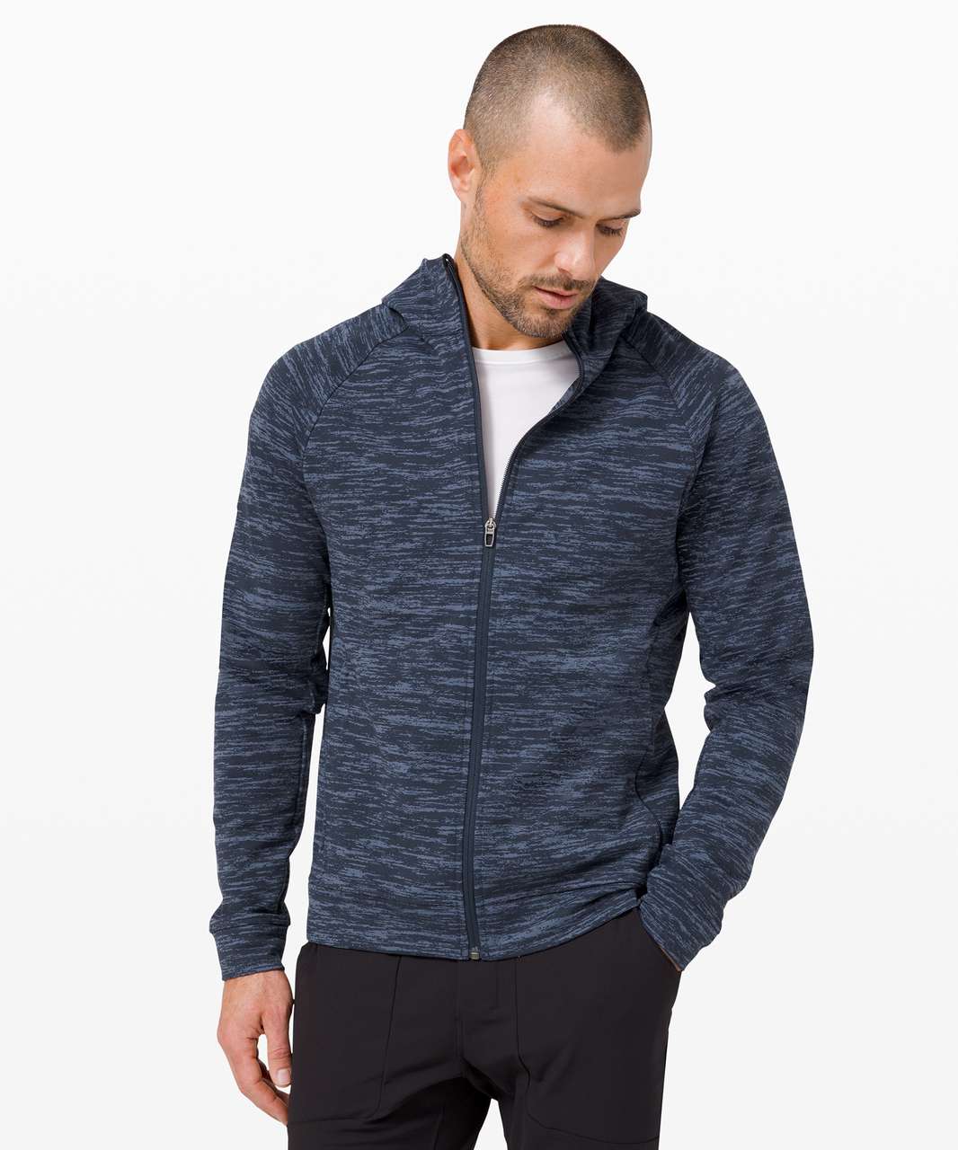 Lululemon City Sweat Full Zip Hoodie *Jacquard - True Navy / Code Blue ...