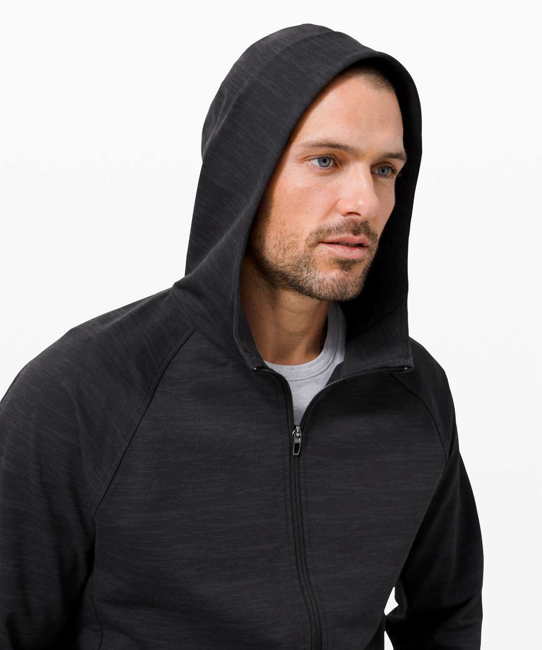 Men's full-zip jacquard Knit-Tech fleece