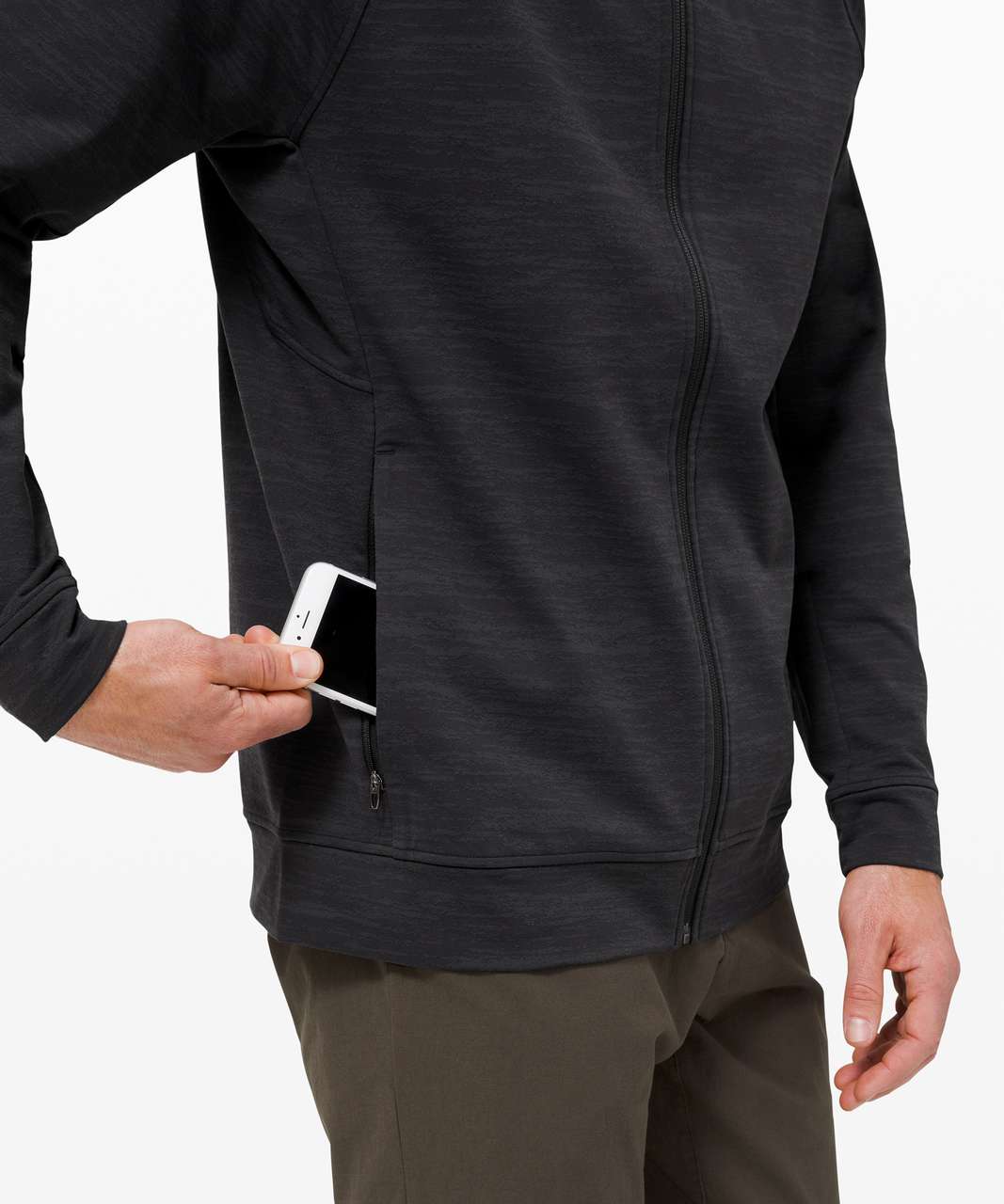 Lululemon City Sweat Full Zip Hoodie *Jacquard - Black / Obsidian