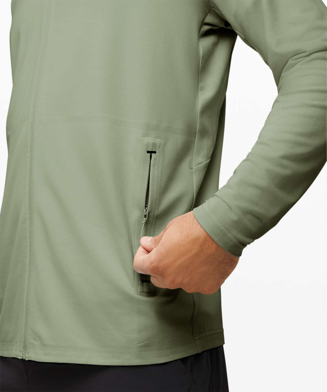 Lululemon On Grid Full Zip Hoodie - Medium Olive