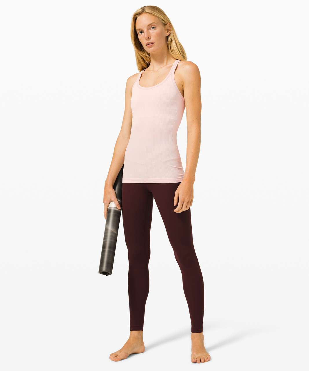 Lululemon Ebb To Street Tank - Misty Pink