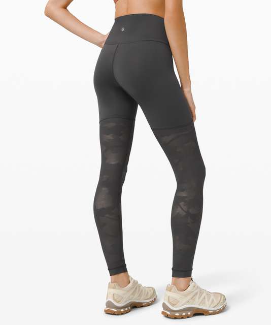 EUC Lululemon Sheer Will High-Rise Tight 28 Pulse Black, Size 6