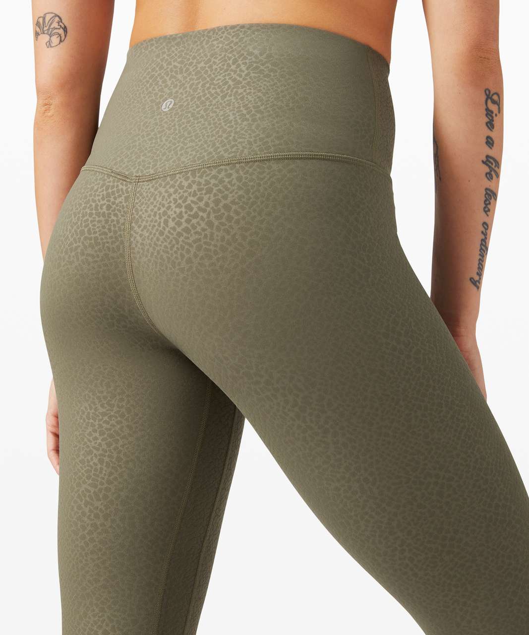 Lululemon Align Pant 28" - Formulate Emboss Medium Olive