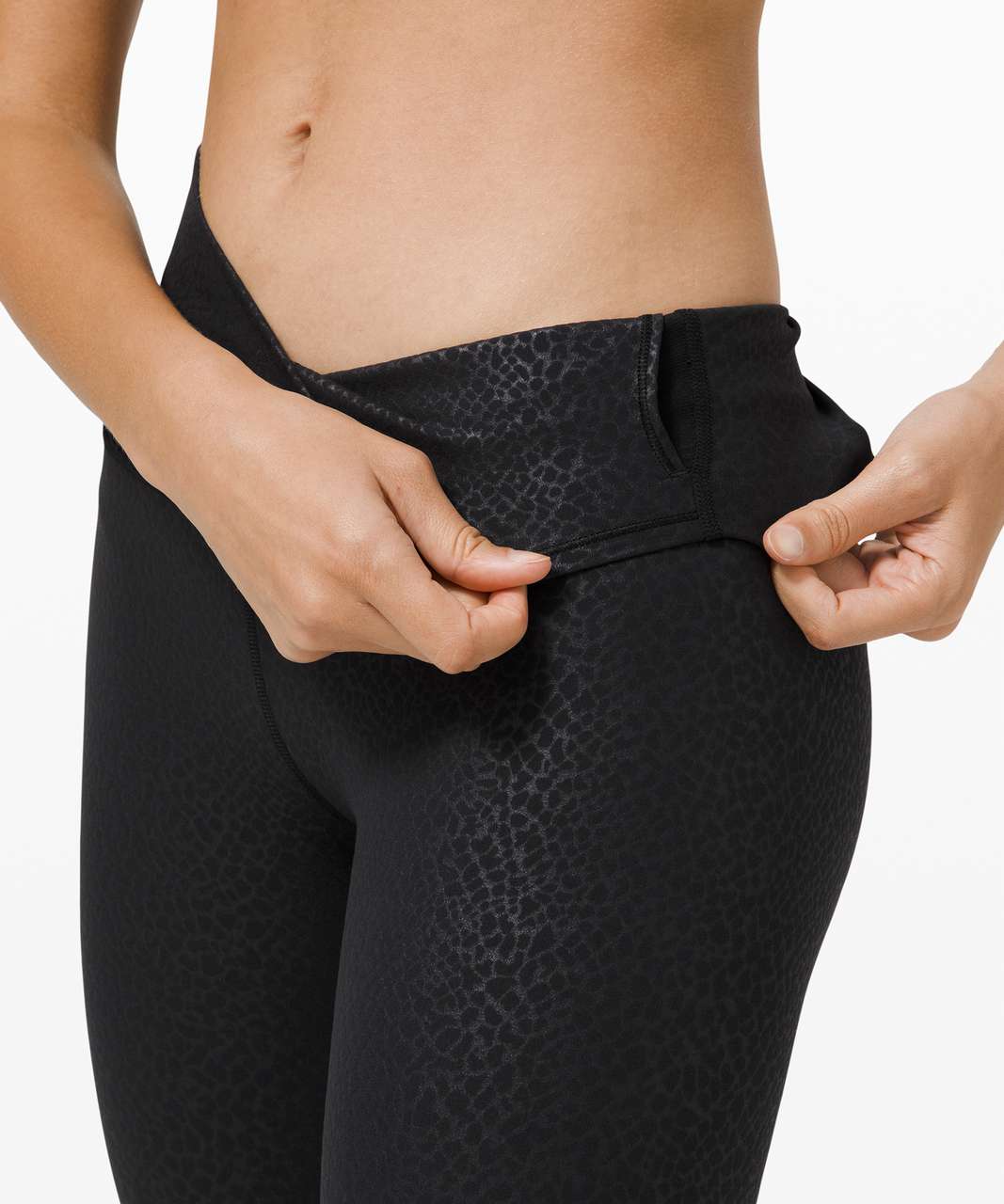 Lululemon Align Crop *21 - Diverge Emboss Black - lulu fanatics