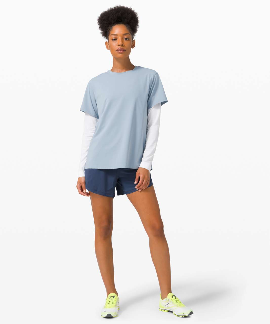 Lululemon Track That Short 5" - Iron Blue