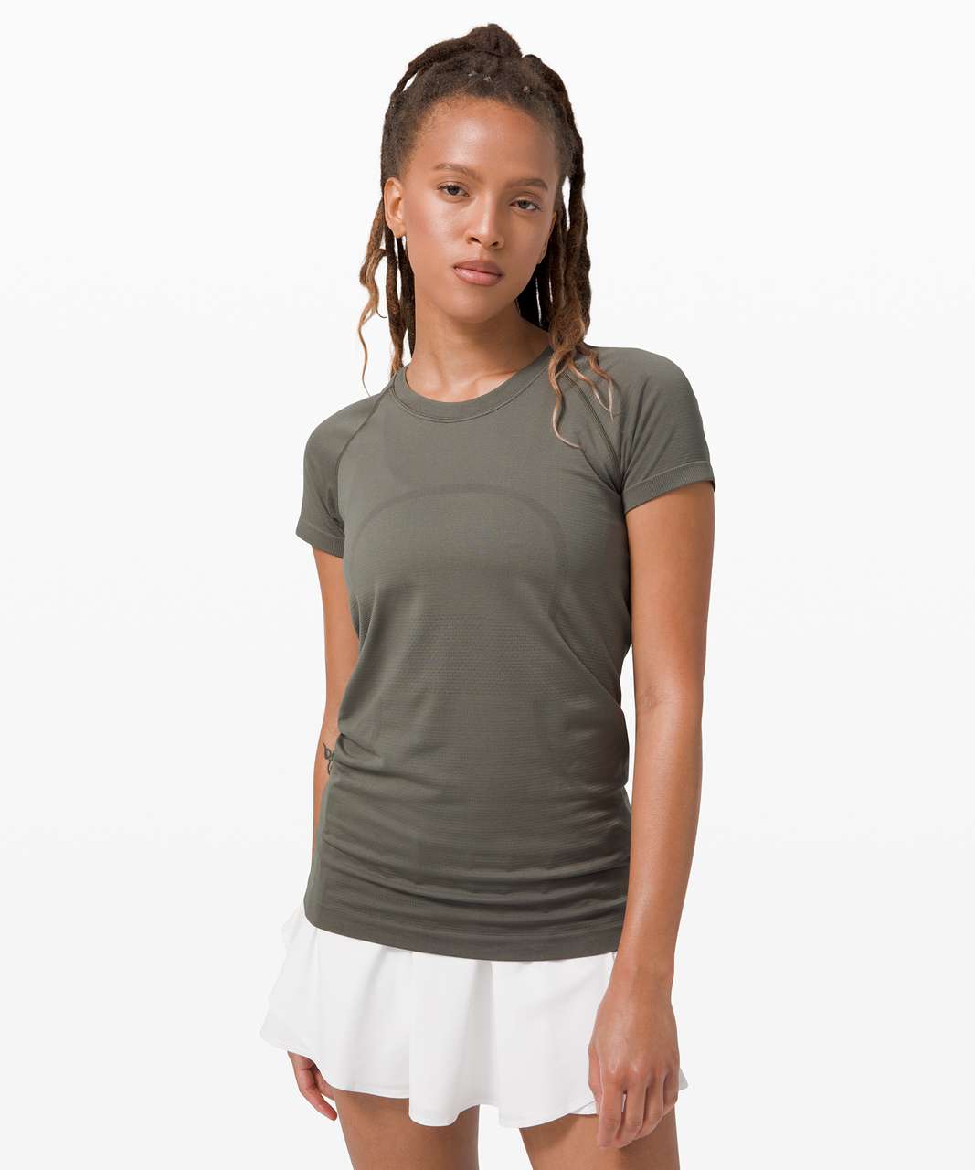 Lululemon Swiftly Tech Short Sleeve 2.0 - Disconnect Rhino Grey / Vapor -  lulu fanatics