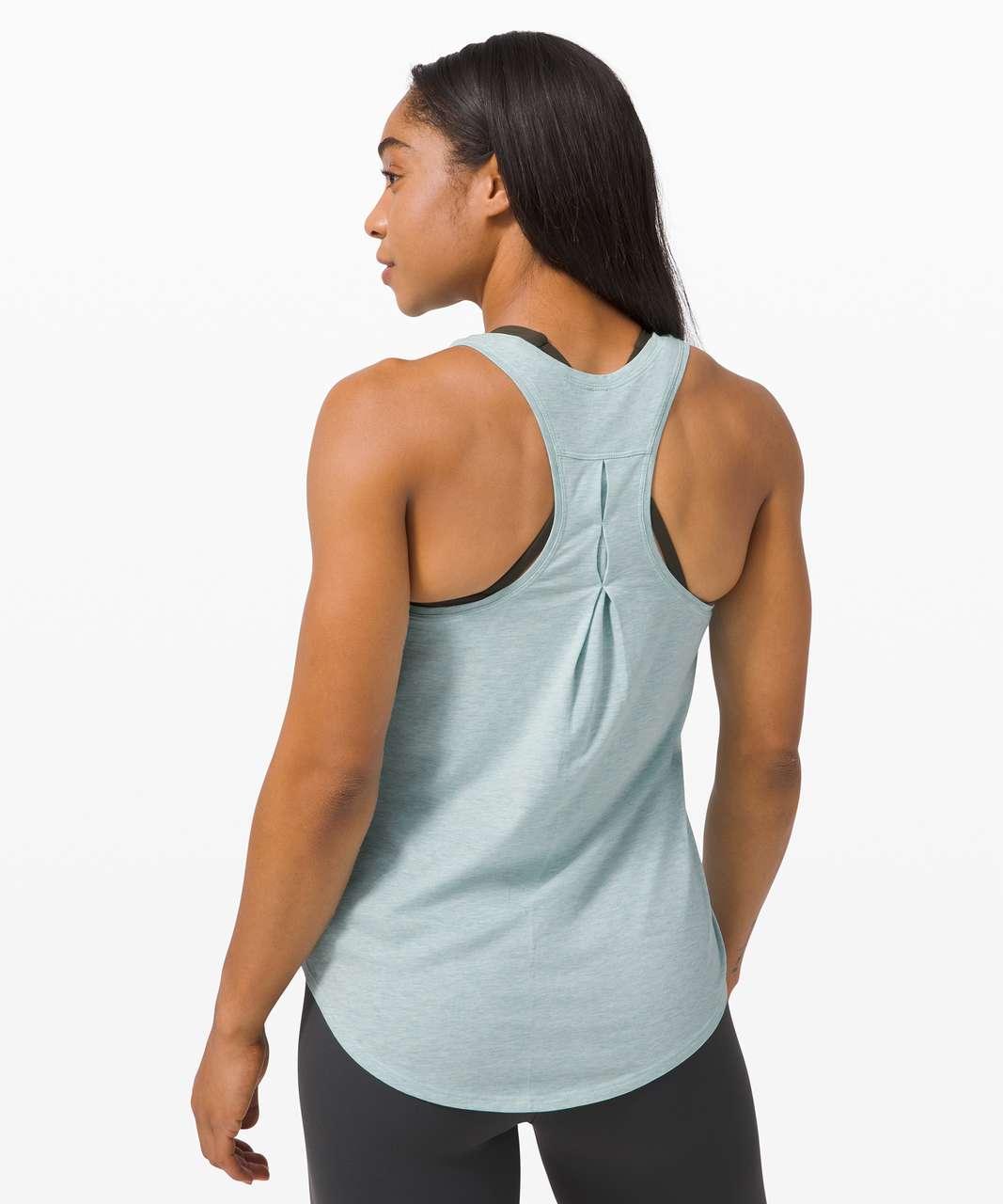 Lululemon Love Tank *Pleated - Heathered Hazy Jade