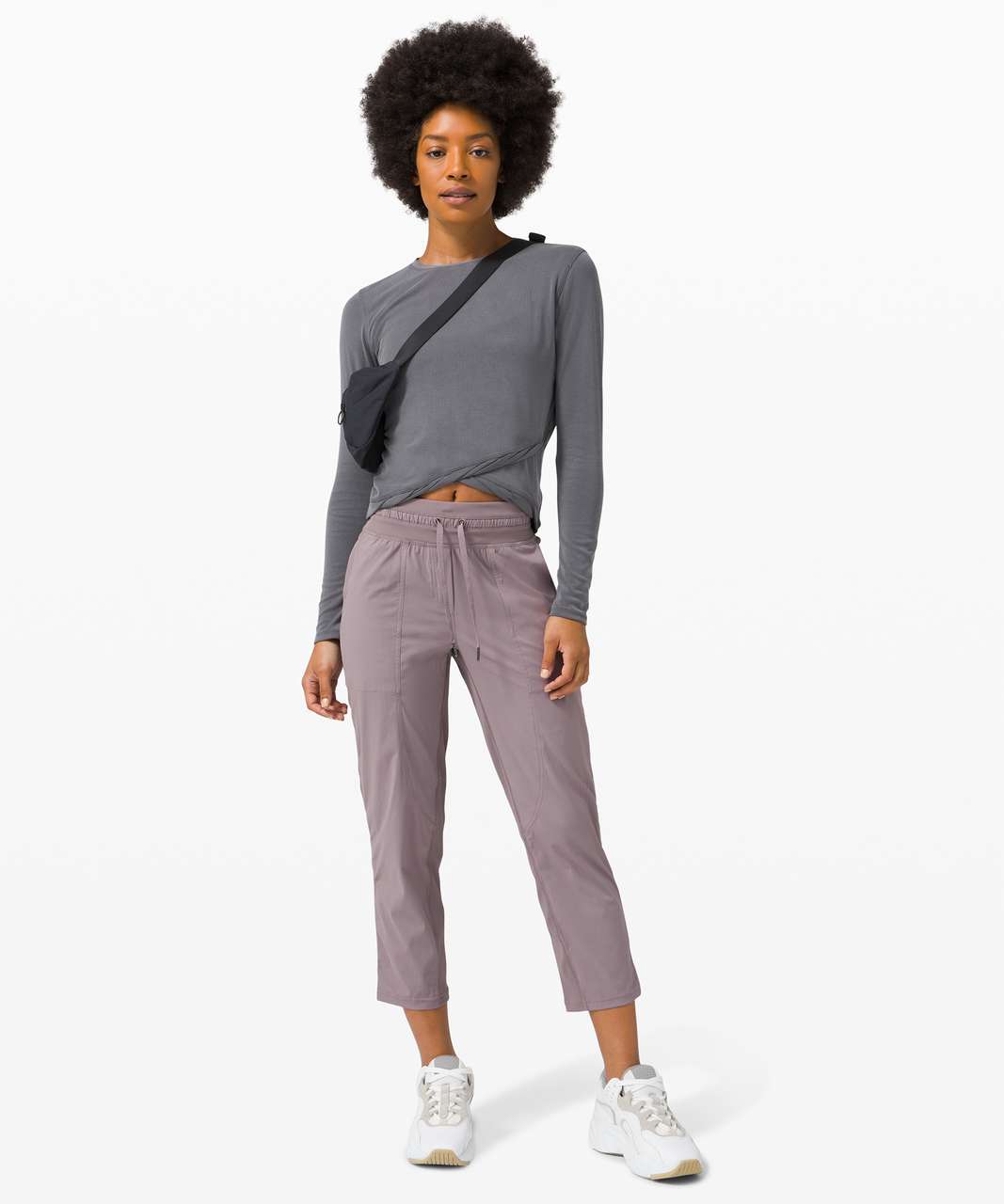 lululemon athletica, Pants & Jumpsuits, Lululemon 222 Dance Studio  Midrise Crop 25 Raw Linen 4