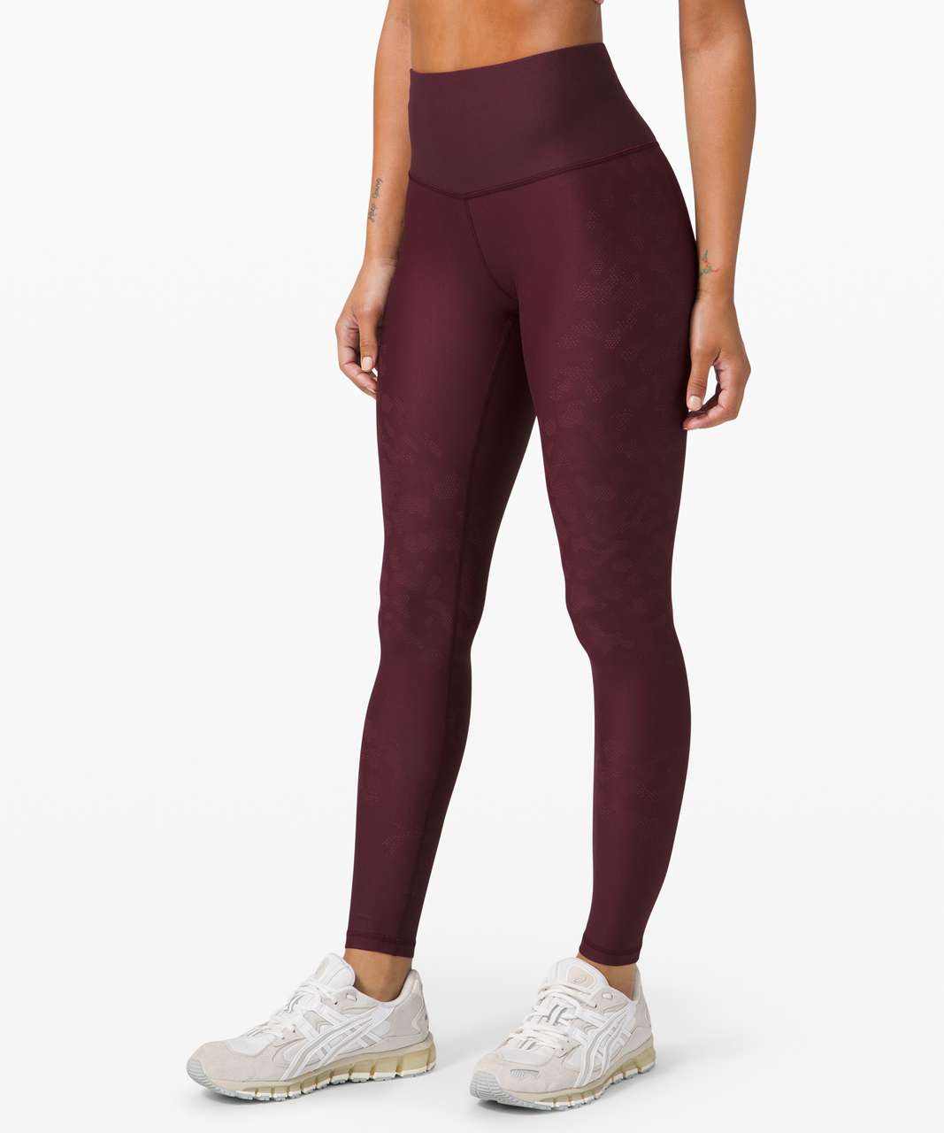 Lululemon Mapped Out High Rise Tight 28 *Camo - Cassis / Smoky Red - lulu  fanatics