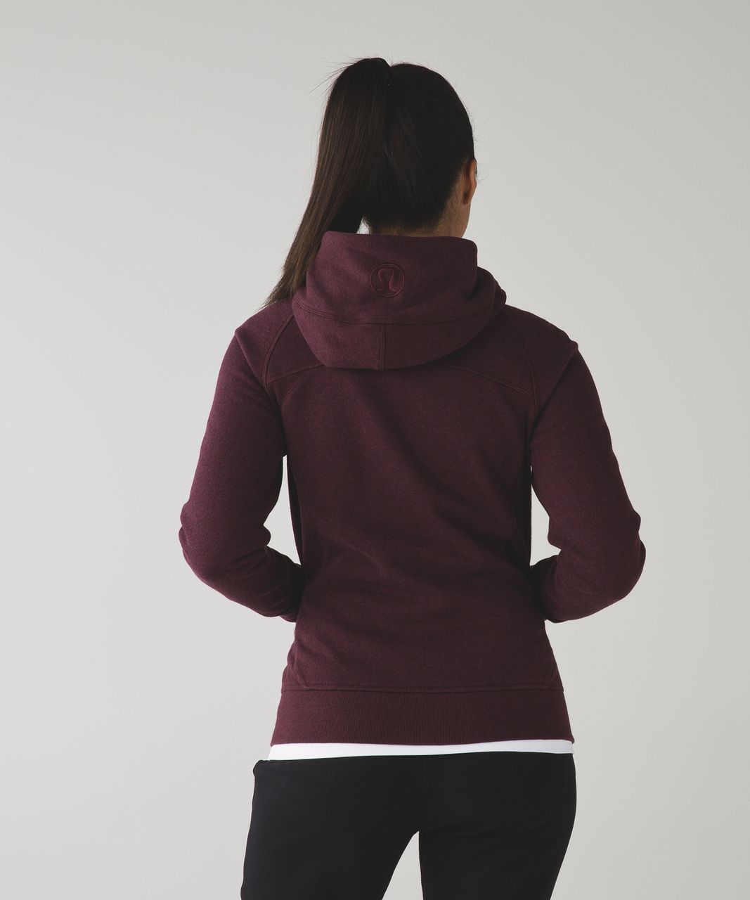 Lululemon Women's Scuba Hoodie ll Cotton Sweatshirts Size 2 Color Bordeaux  Drama