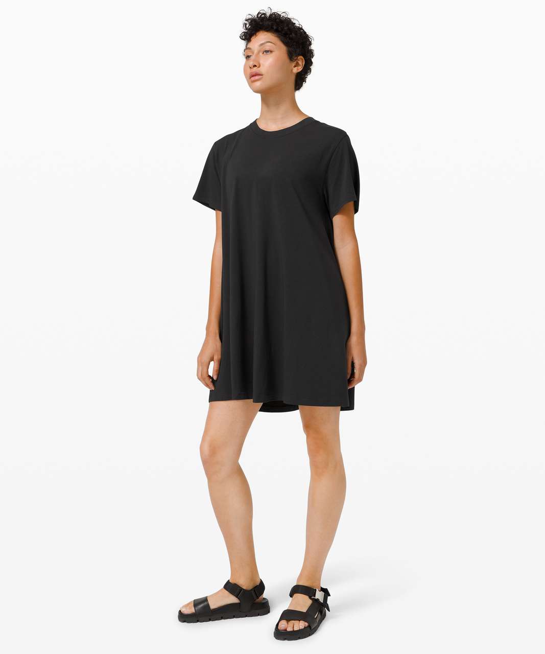 Lululemon LA All Yours Pocket T-Shirt Dress - Black - lulu fanatics