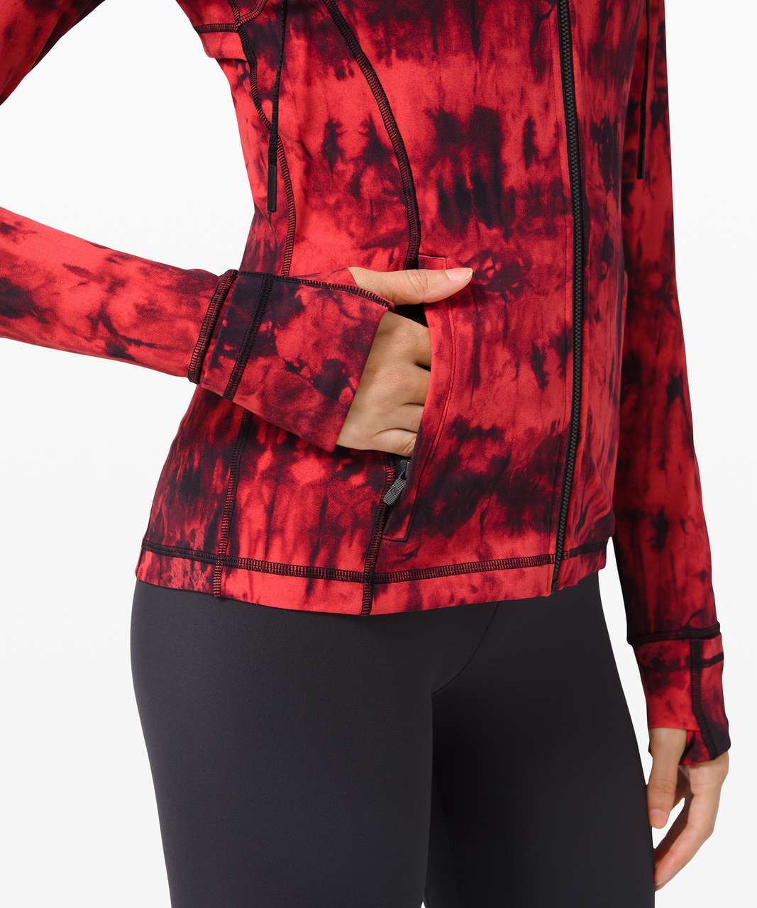 Lululemon Hooded Define Jacket Nulu *Game Day - Game Day Red Black Multi