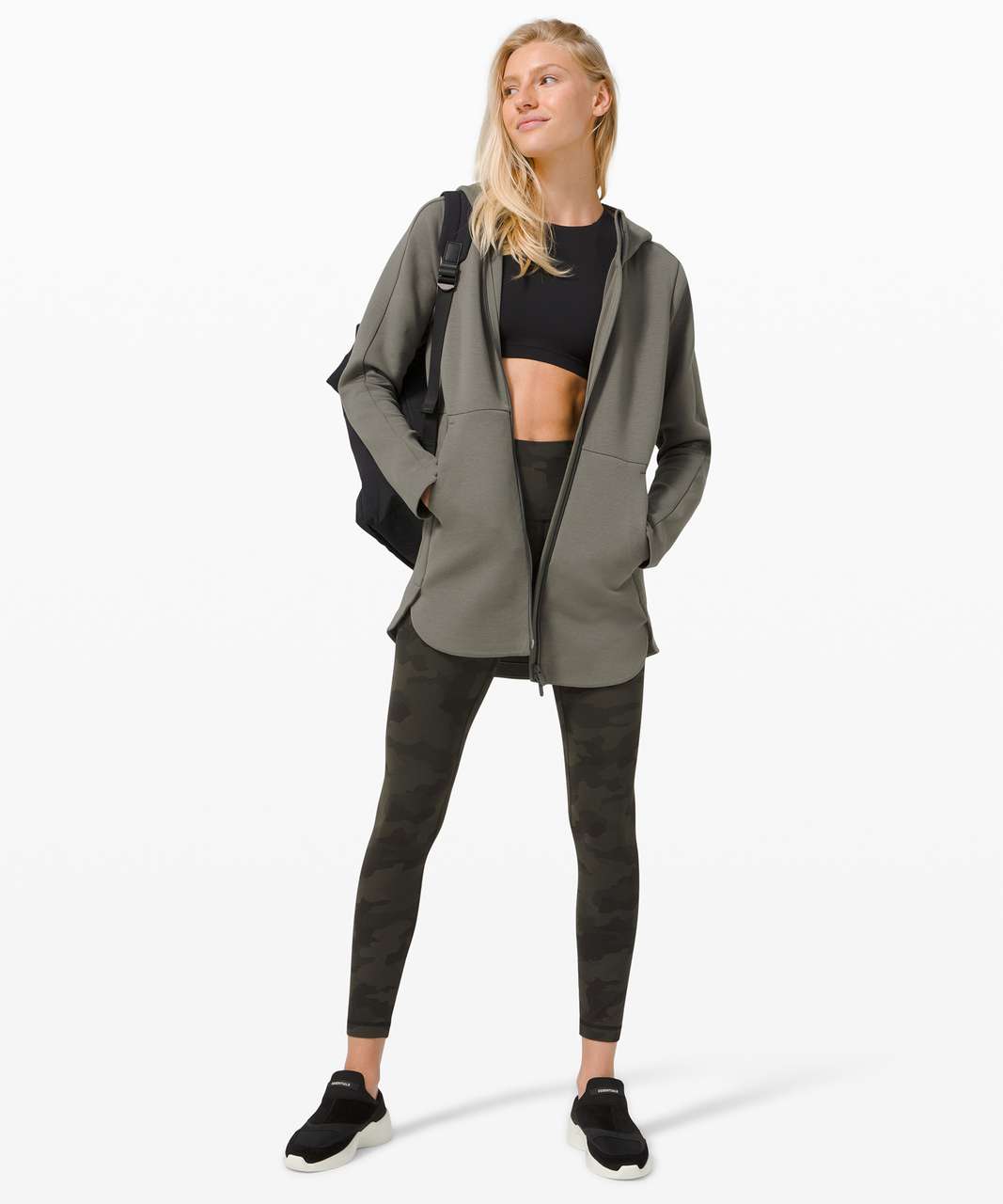 Lululemon Going Places Hooded Jacket - Grey Sage