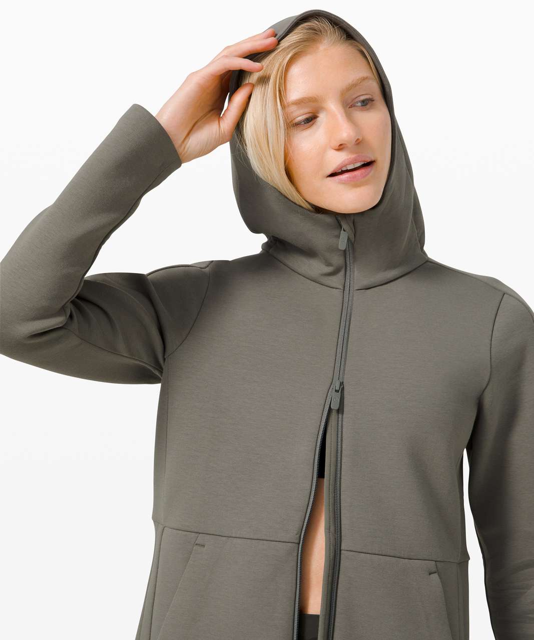 Lululemon Going Places Hooded Jacket - Grey Sage