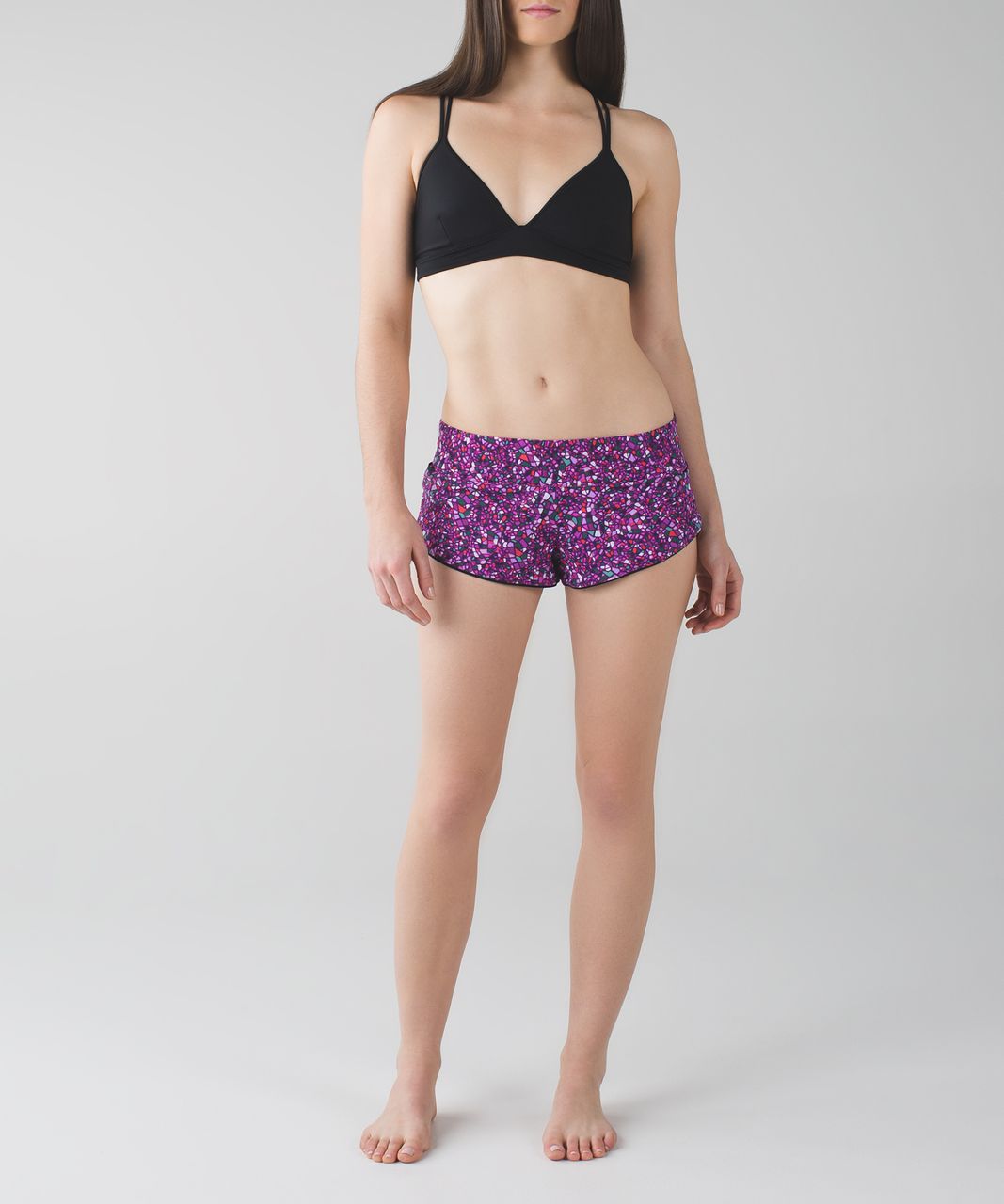 Lululemon Surf Short II - Paradise Camo Multi / Regal Plum