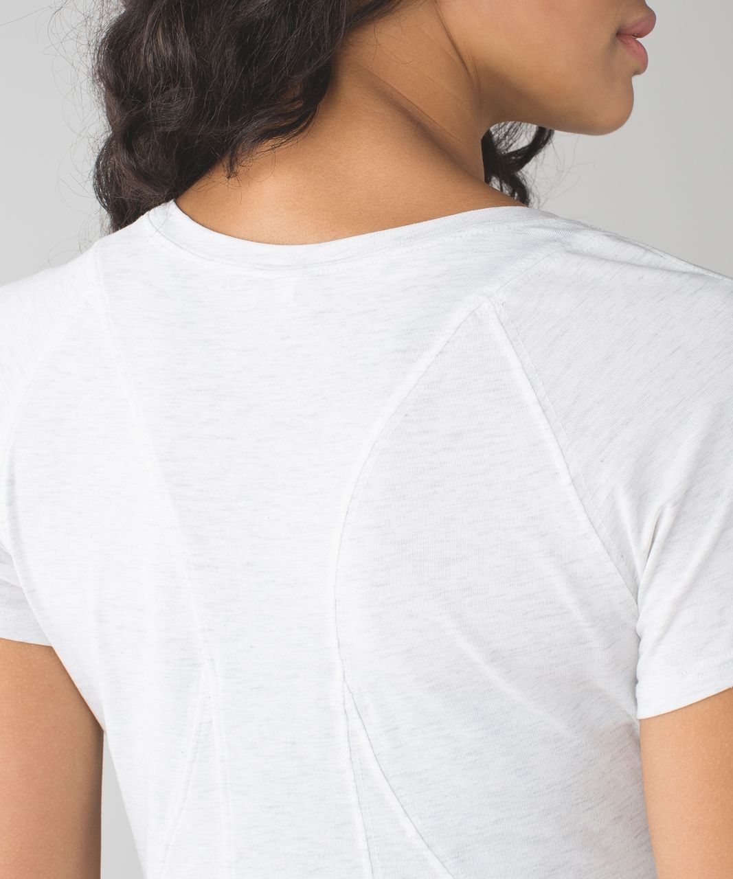 Lululemon Let Be Short Sleeve Tee - Heathered White