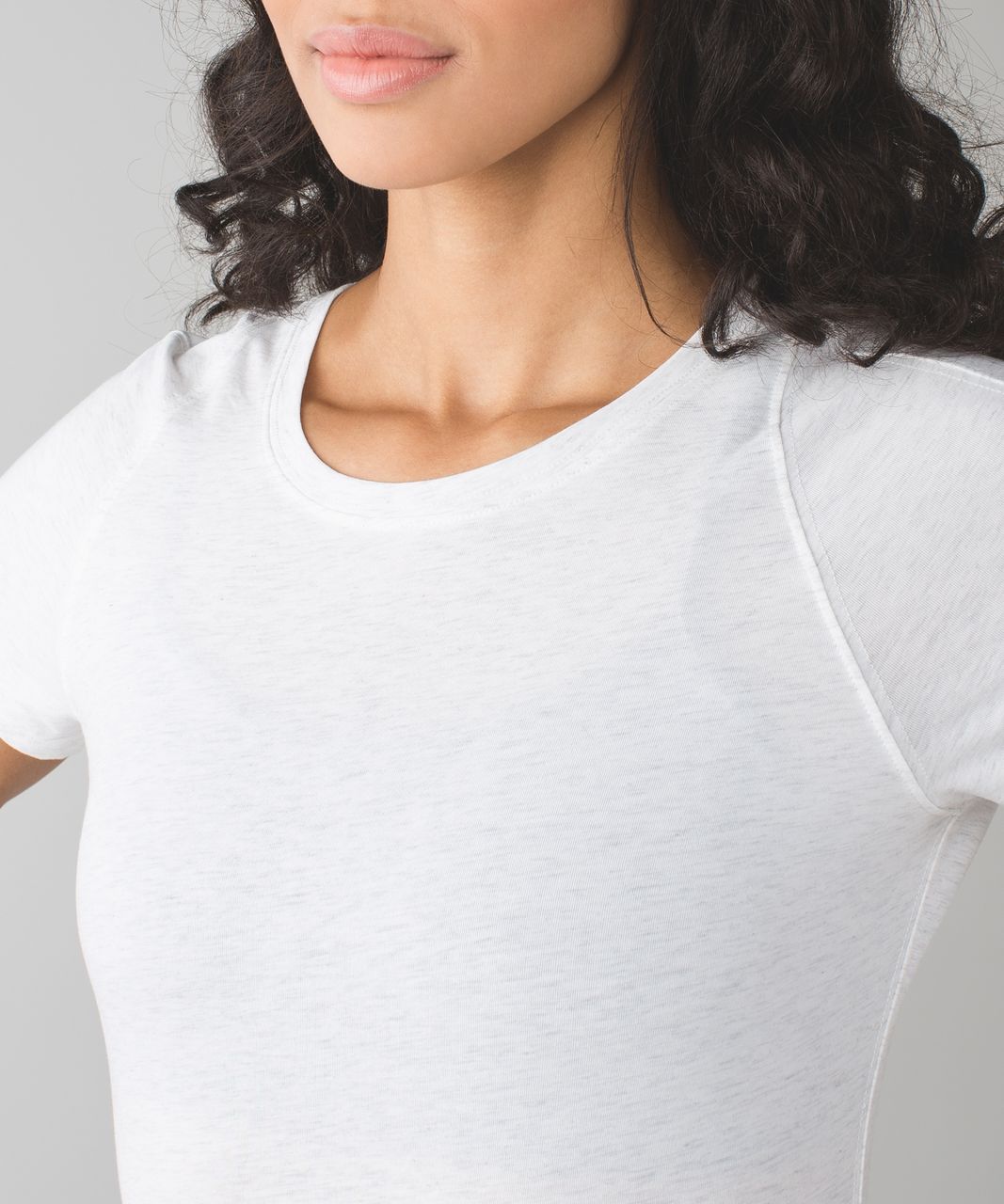 Lululemon Let Be Short Sleeve Tee - Heathered White