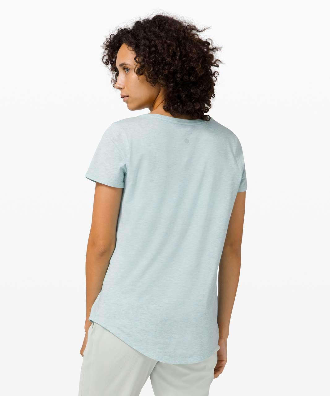 Lululemon Love Tee V - Heathered Hazy Jade