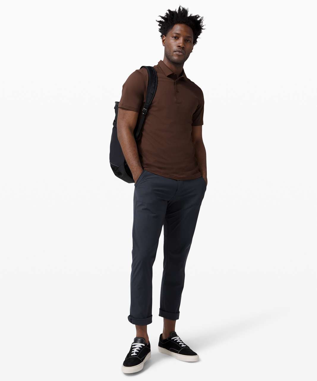 Lululemon Propel Polo - Brown Earth