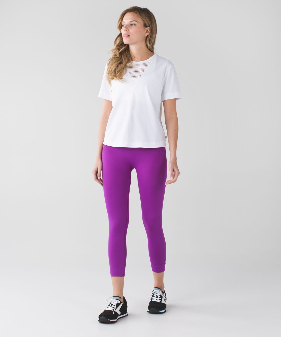 New Lululemon Zone In Ultraviolet Purple Seamless Yoga Leggings