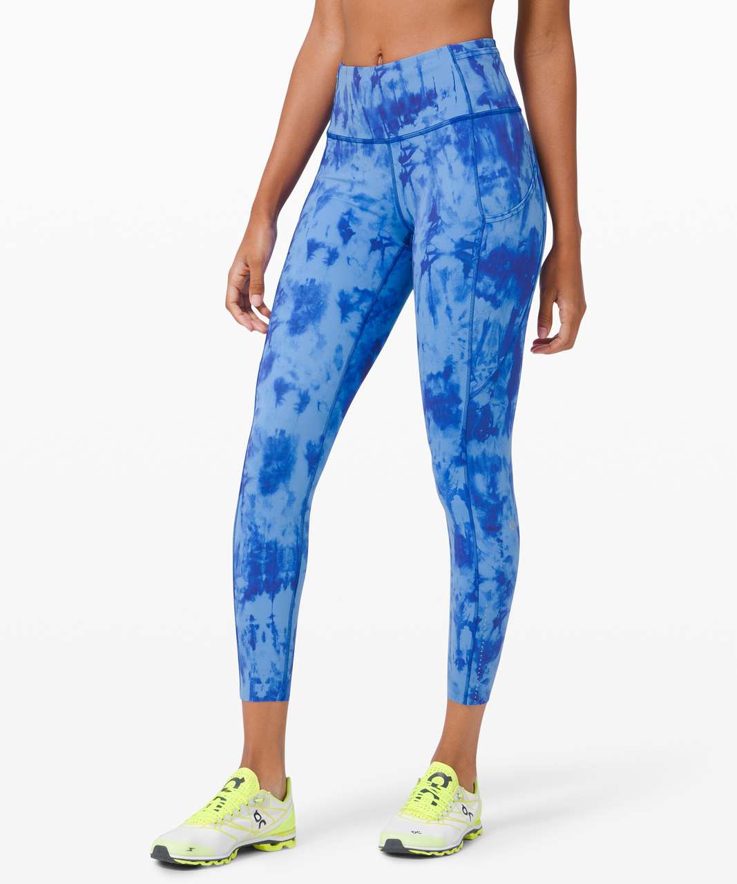 Lululemon Fast and Free Tight II 25" *Game Day - Game Day Blue Multi