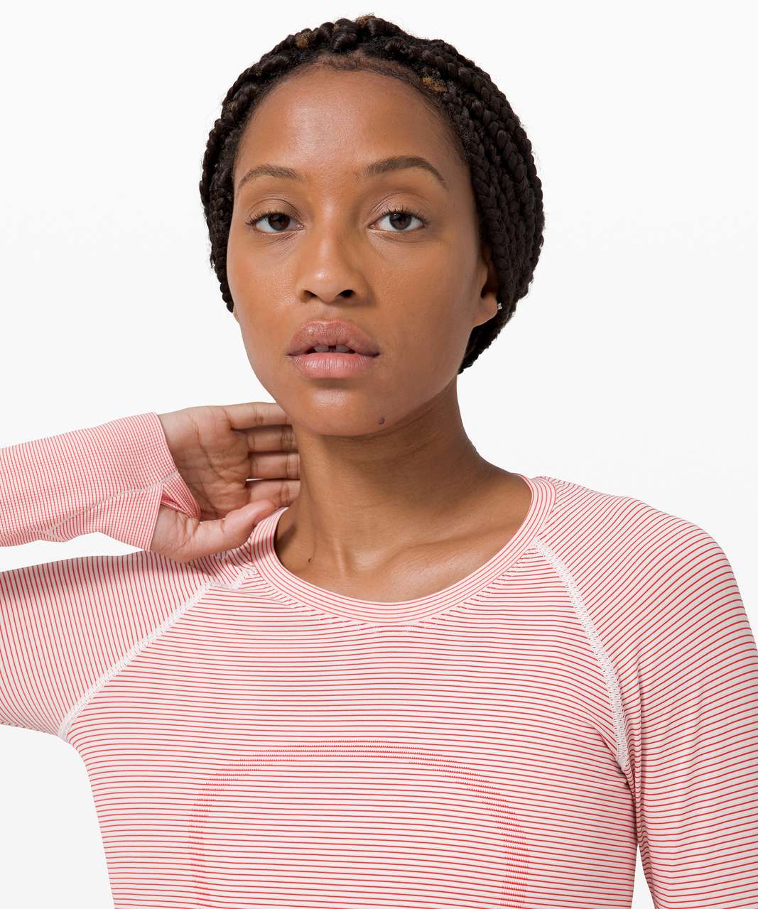 Lululemon Swiftly Tech Long Sleeve 2.0 - Tempo Stripe White