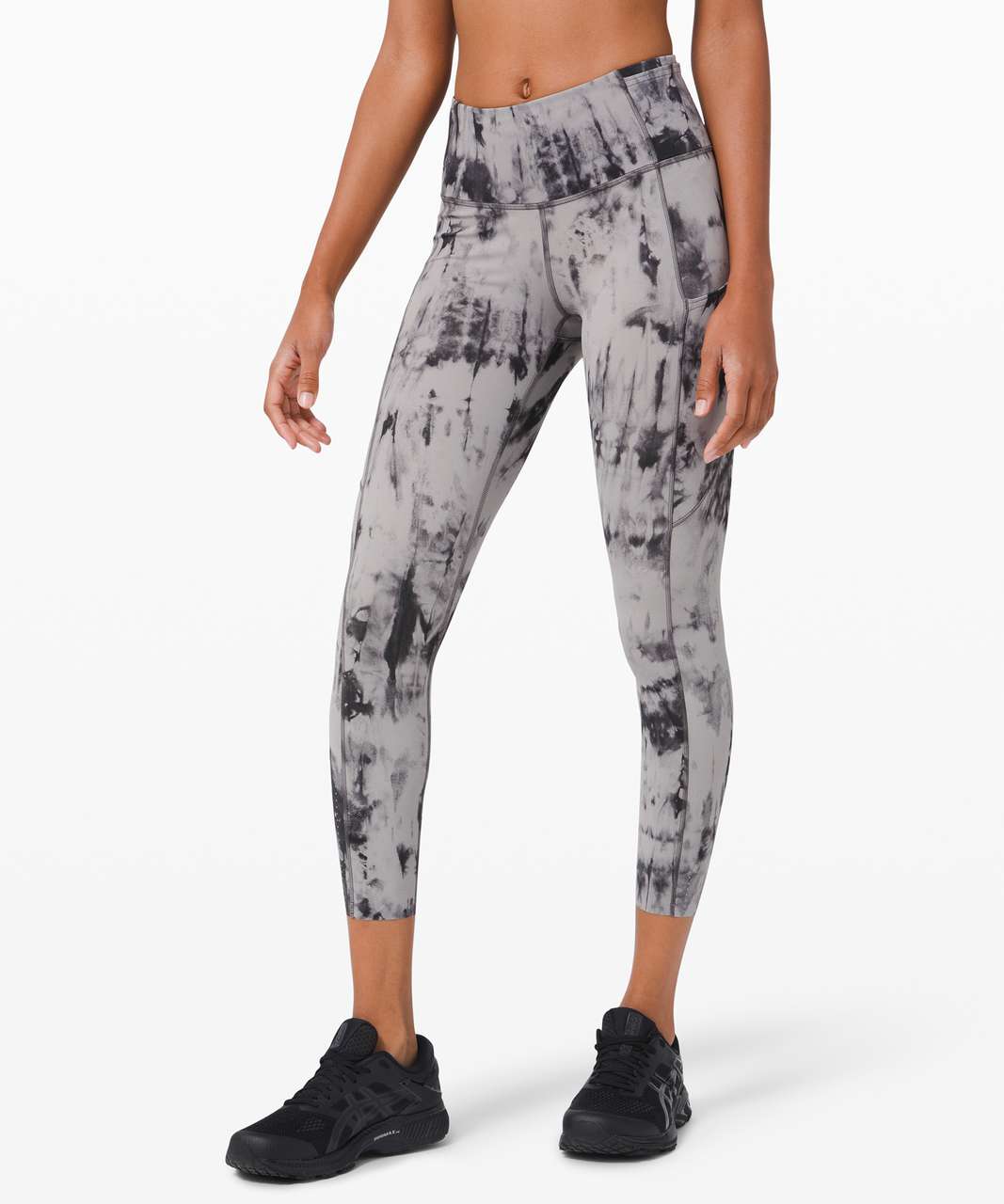 Lululemon Fast and Free Tight II 25" *Game Day - Game Day Dark Chrome Black Multi