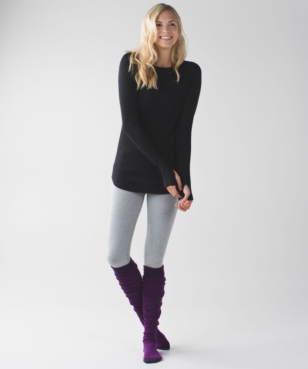 Lululemon Savasana Sock - Black Grape / Tender Violet