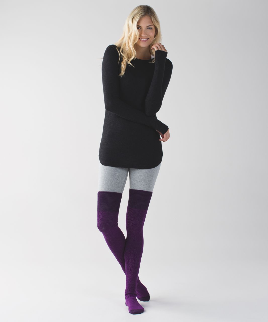 Lululemon Savasana Sock - Black Grape / Tender Violet