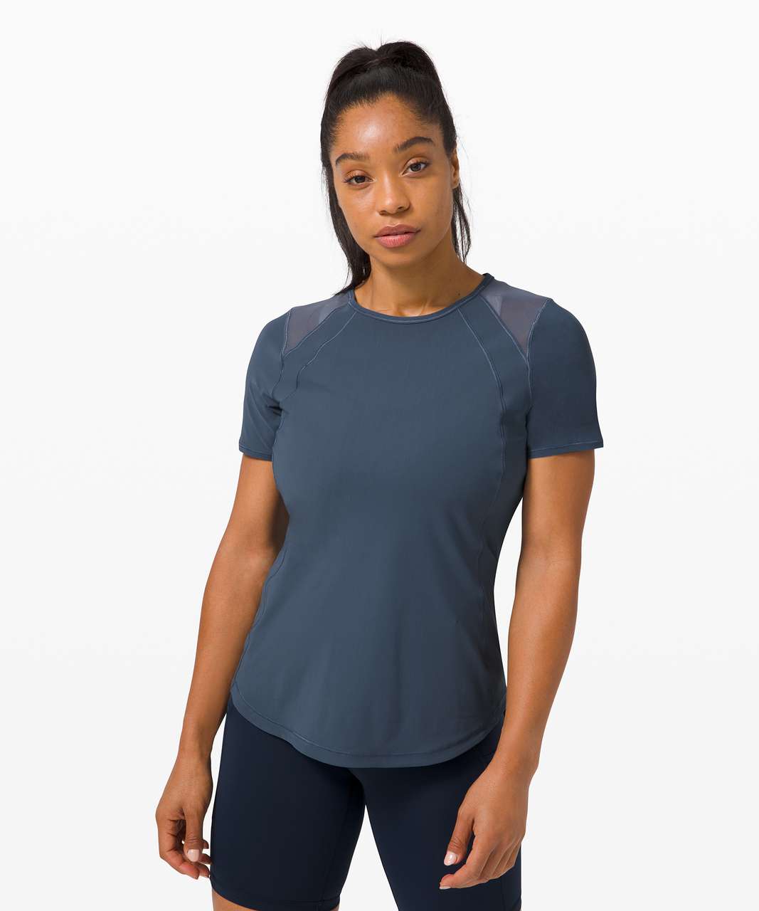 Lululemon Sculpt Short Sleeve - Iron Blue