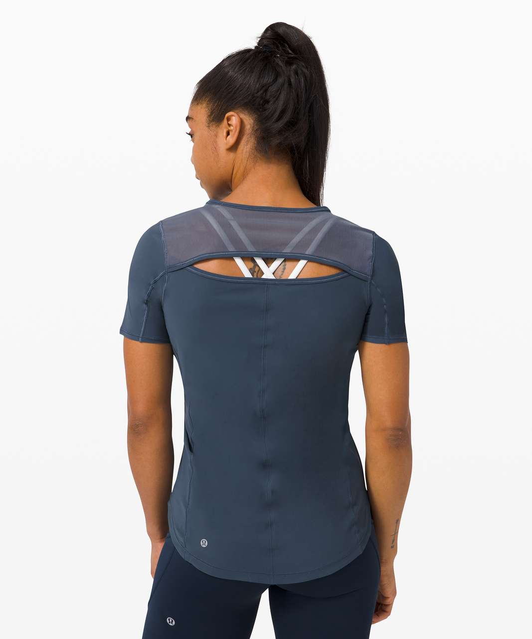 Lululemon Sculpt Short Sleeve - Iron Blue