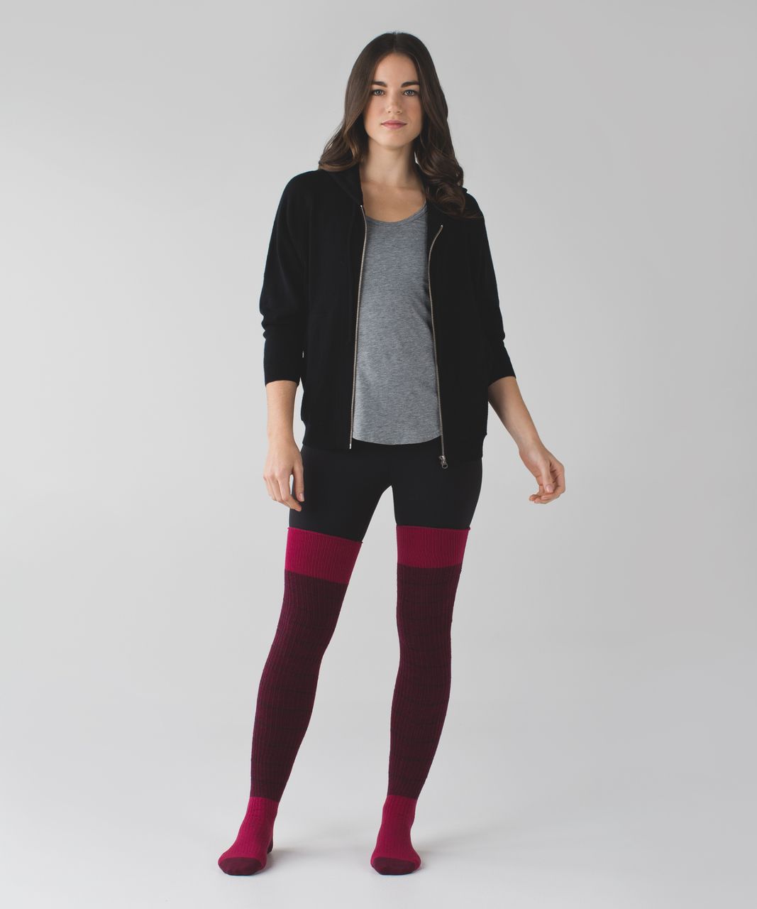 Lululemon Savasana Sock - Wine Berry / Berry Rumble