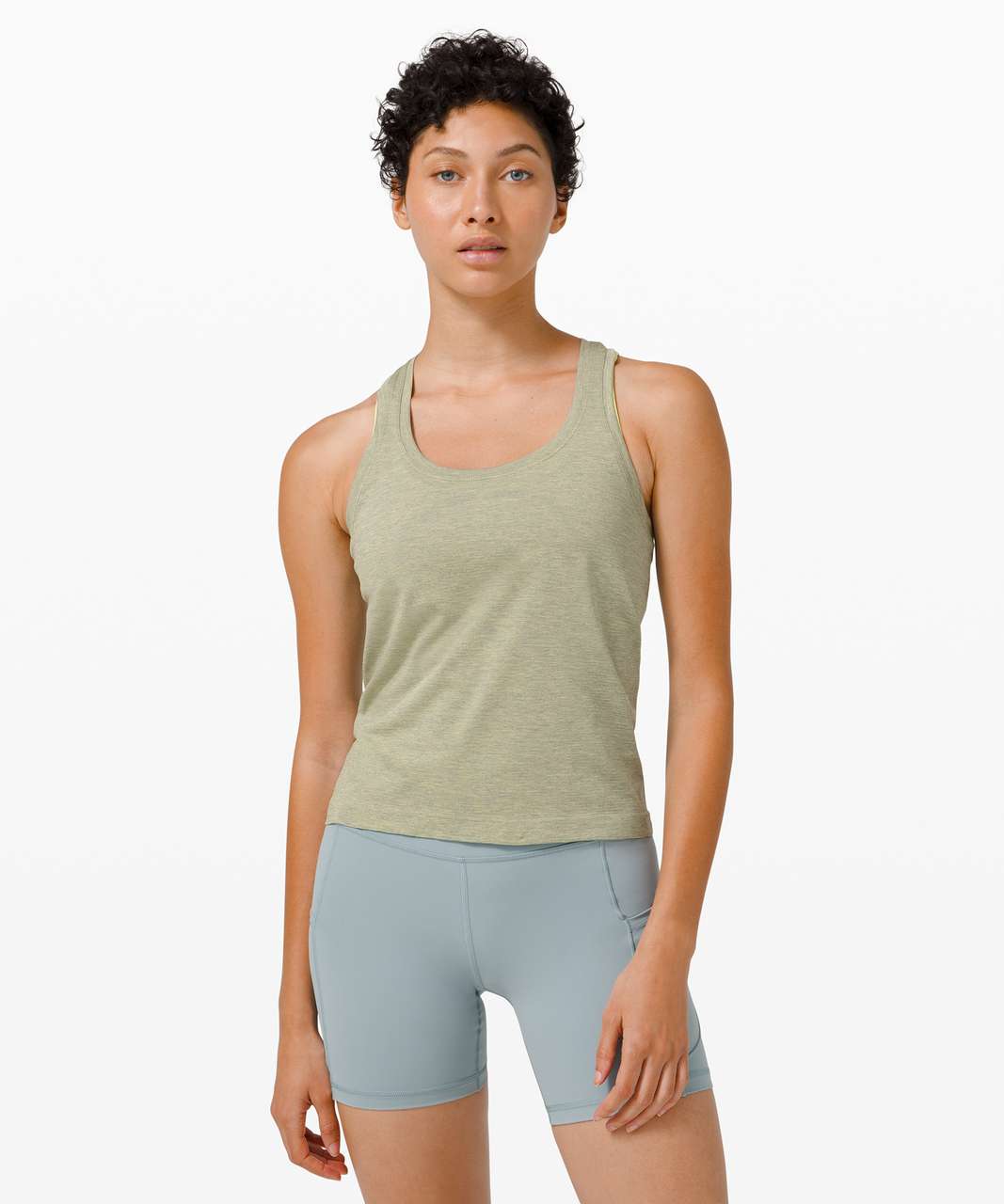 Lululemon Swiftly Tech Racerback 2.0 *Race Length - Asphalt Grey / Lemon Vibe