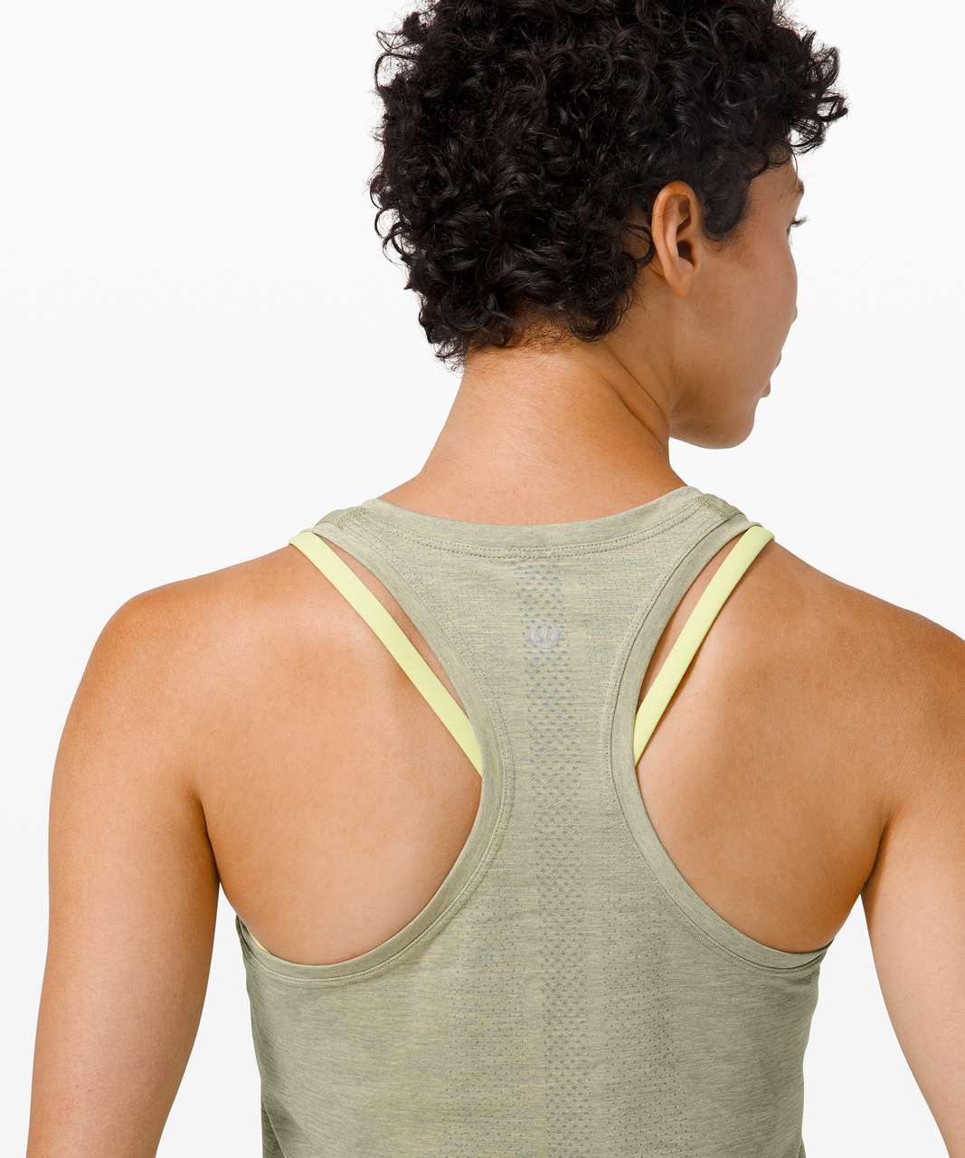 Lululemon Swiftly Tech Racerback 2.0 *Race Length - Asphalt Grey / Lemon Vibe