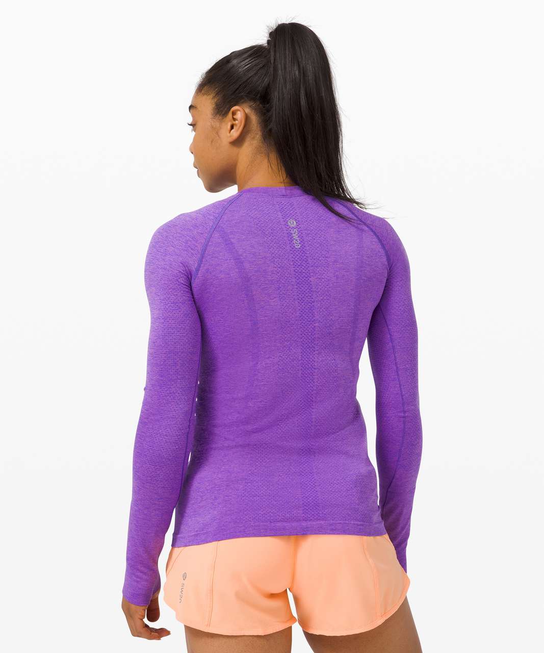 Lululemon Swiftly Tech Long Sleeve Crew 2.0 *SeaWheeze - Lazurite / Purple Blossom