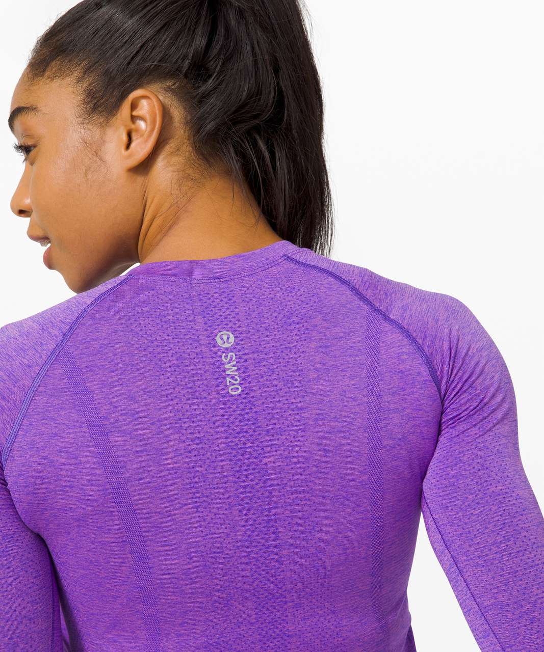 Lululemon Swiftly Tech Long Sleeve Crew 2.0 *SeaWheeze - Lazurite / Purple Blossom