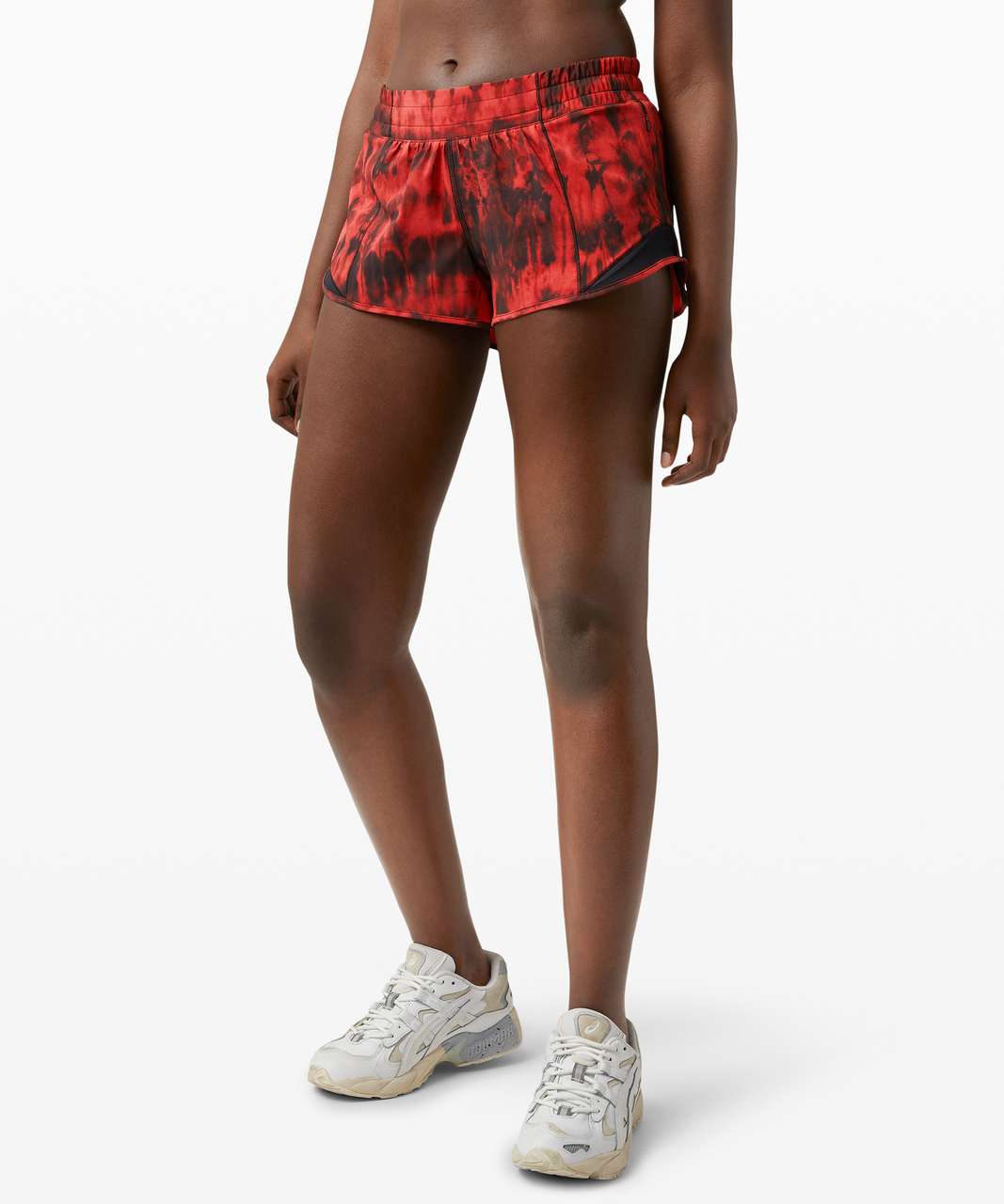 Lululemon Hotty Hot Short II 2.5 *Game Day - Game Day Red Black Multi /  Black - lulu fanatics