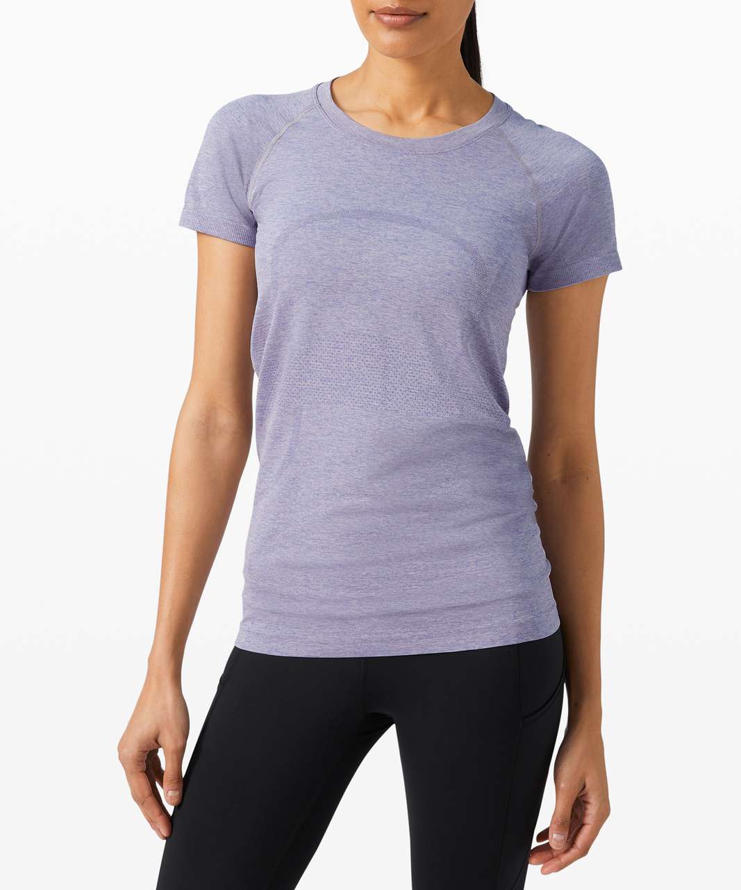 Lululemon Running and Training Swiftly Tech Short-Sleeve Shirt 2.0 - Purple - Size 2