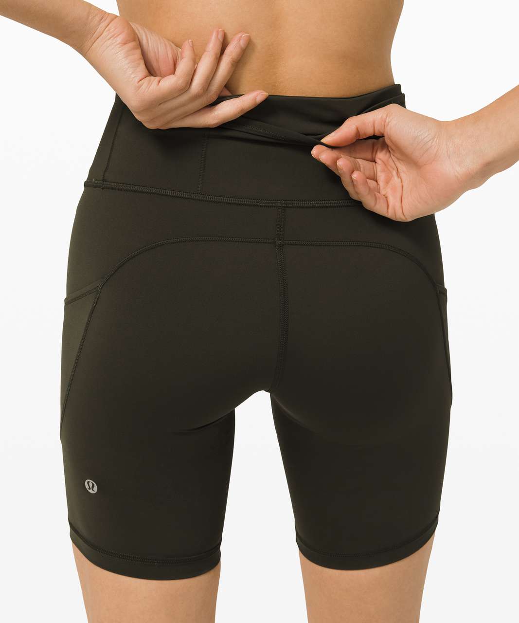 Lululemon Fast and Free High-Rise Short 2 *Airflow - In-Sense Emboss Mini  Black / Black - lulu fanatics