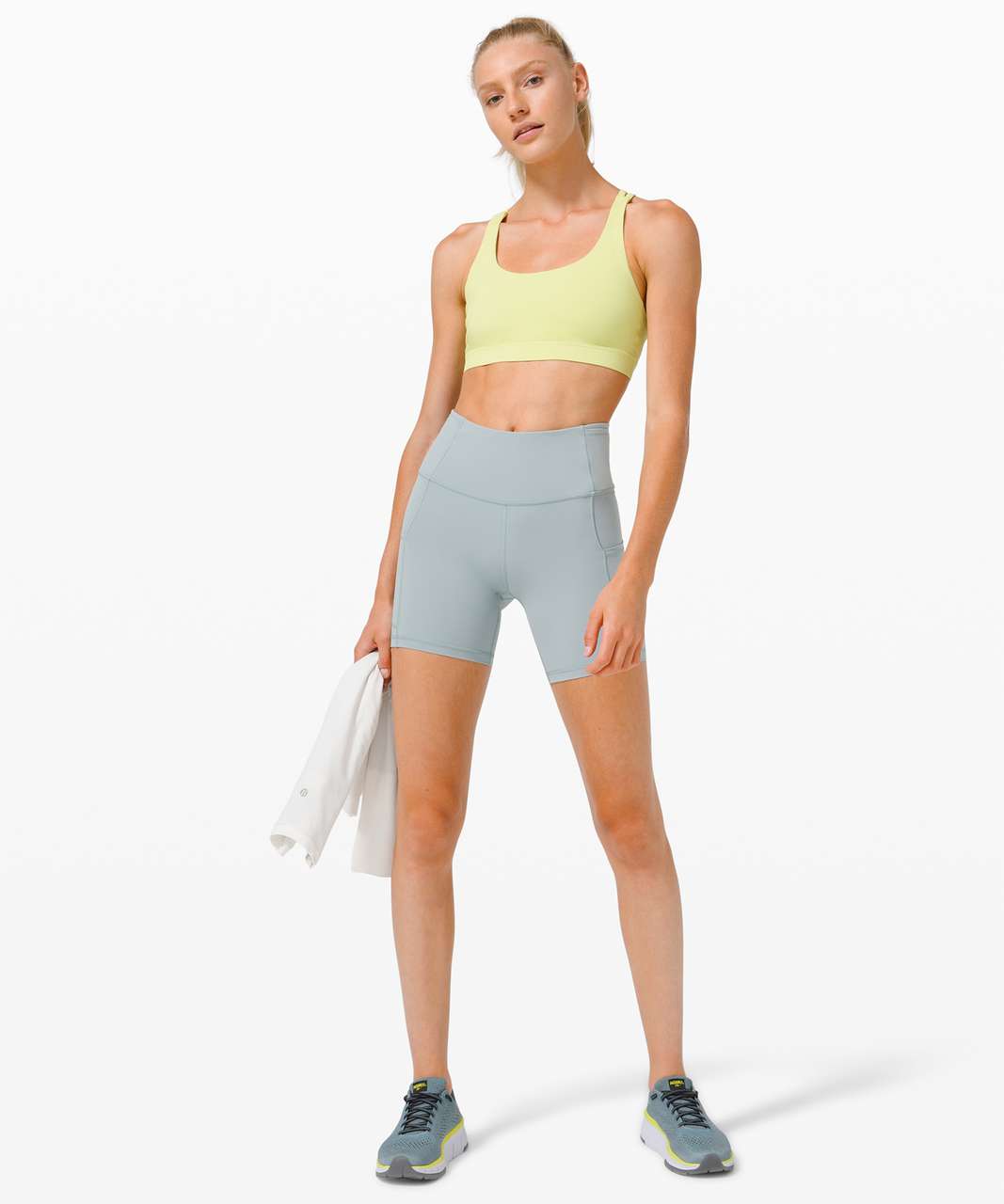 Lululemon - Fast and Free 6" Straight-Leg Stretch Recycled-Jersey Running  Shorts - Blue Lululemon