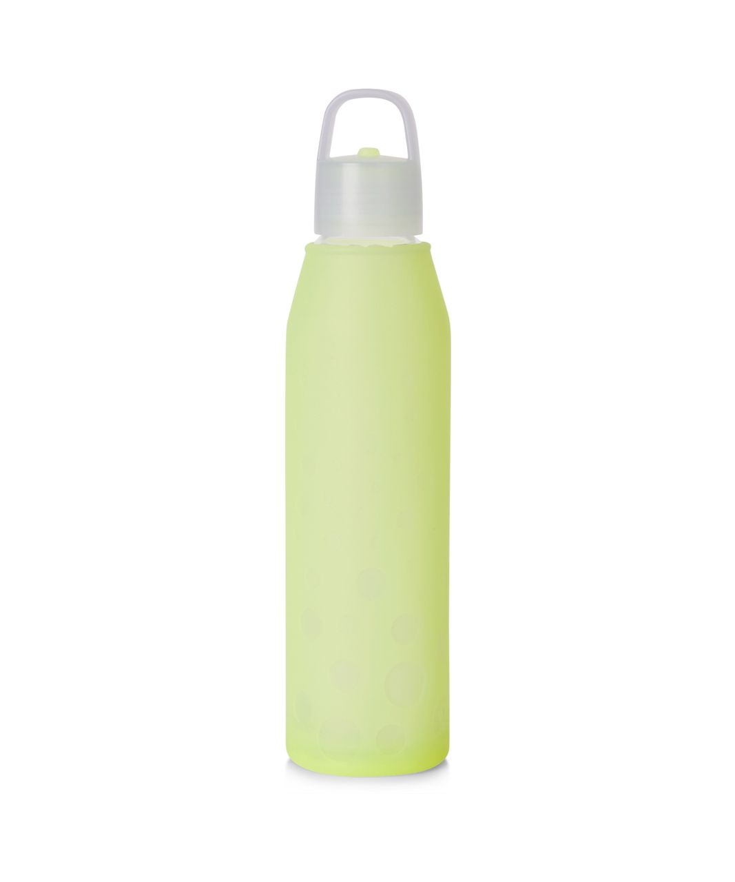 Lululemon Athletica H2Om Glass Water Bottle Silicone Sleeve Pink