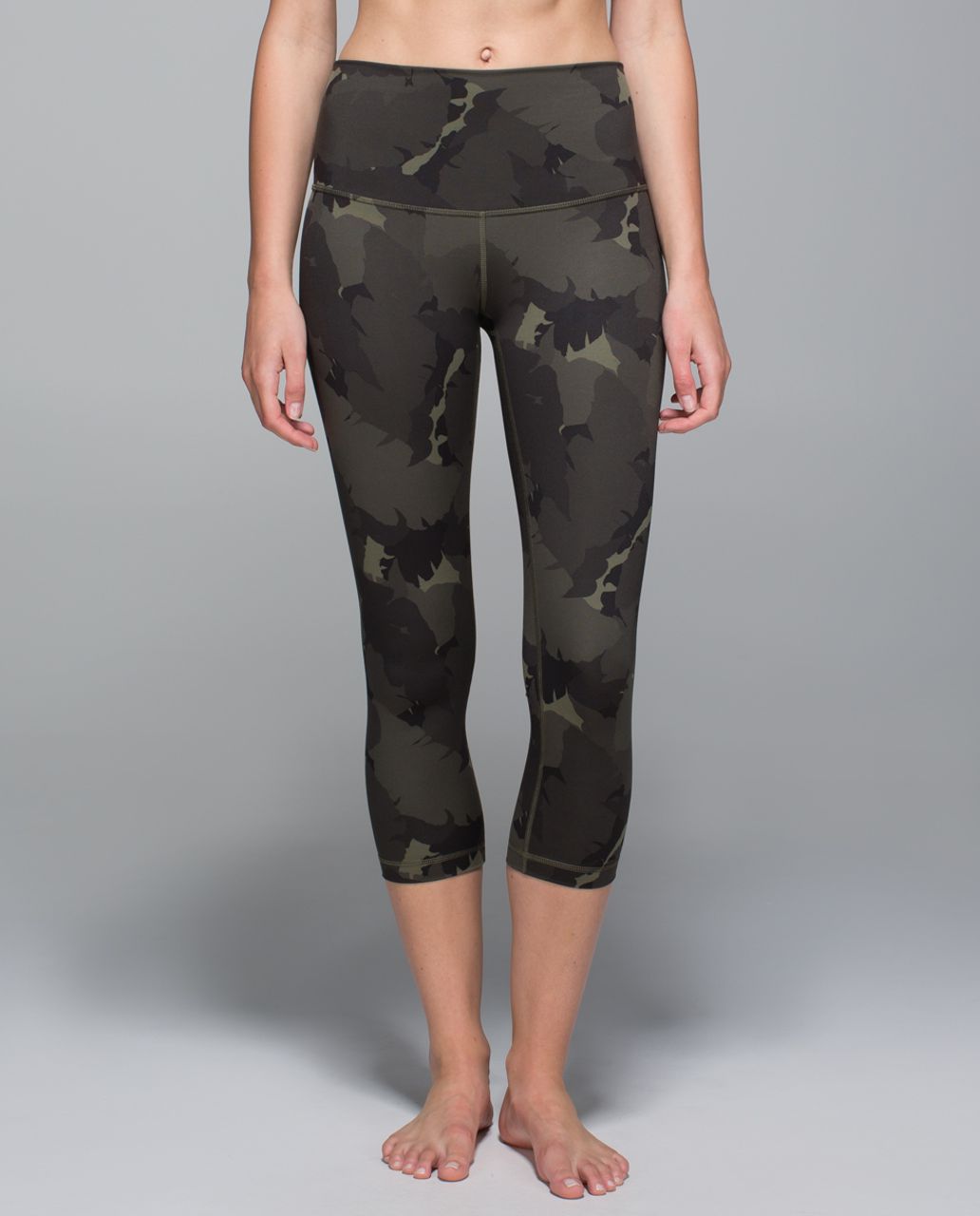 Lululemon High Times Crop - Fatigue Green - lulu fanatics