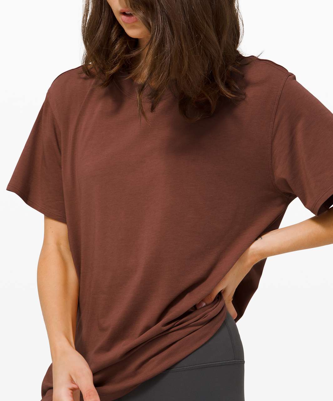 Lululemon All Yours Boyfriend Tee - Ancient Copper - lulu fanatics