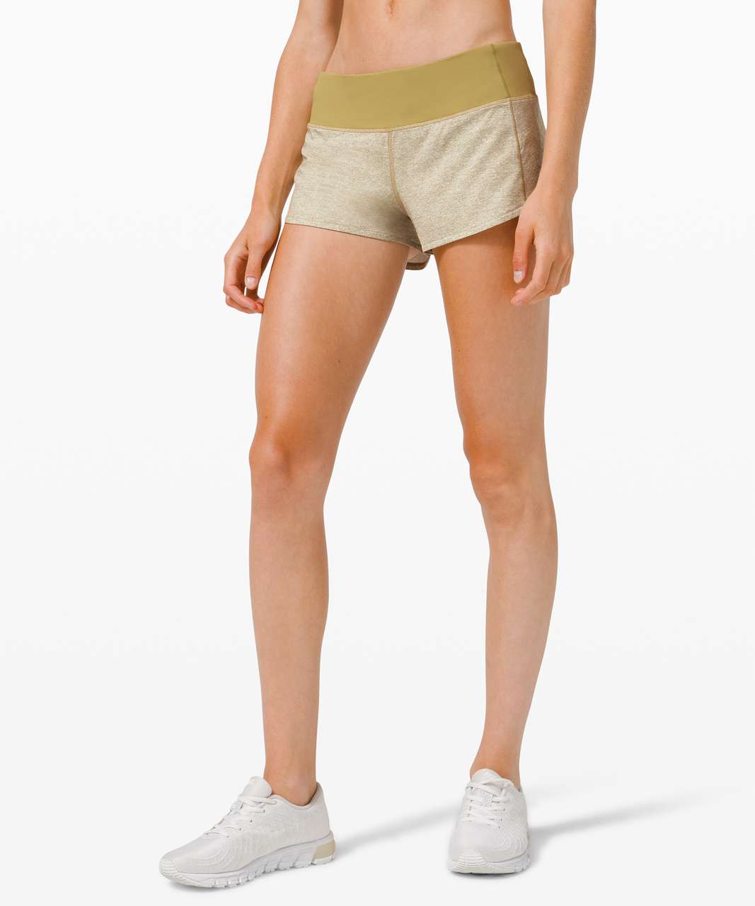 Lululemon Speed Up Short *2.5" - Heather Lux Multi Hazel Green / Hazel Green