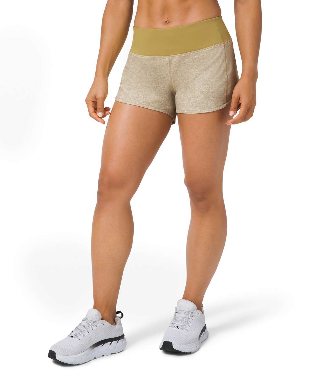 Lululemon Speed Up Short Long *4" Updated Fit - Heather Lux Multi Hazel Green / Hazel Green