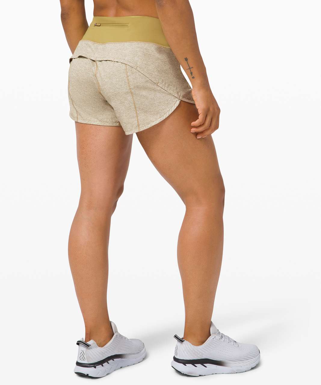 Lululemon Speed Up High-Rise Short 4 *Long - Heather Lux Multi Black /  Black - lulu fanatics