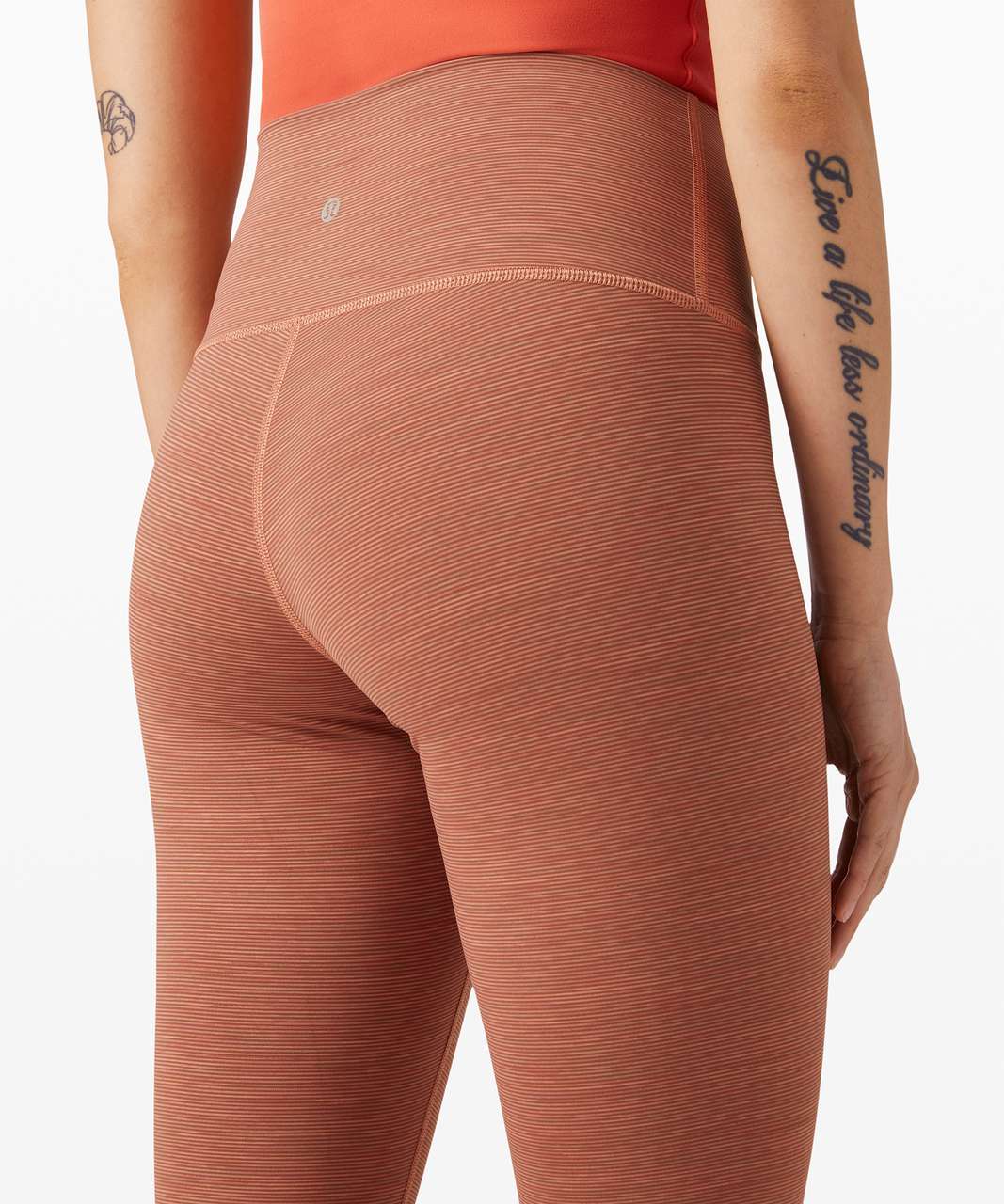 Lululemon Size 6 Wunder Under HR Tight 25 *F Coral Pink RUSC